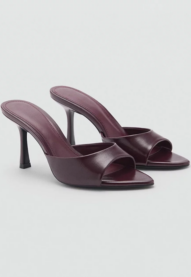 Luxury Pointy Heels- Burgundy