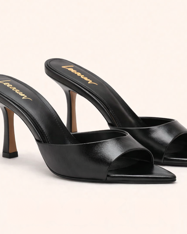 Luxury Pointy Heels- Black