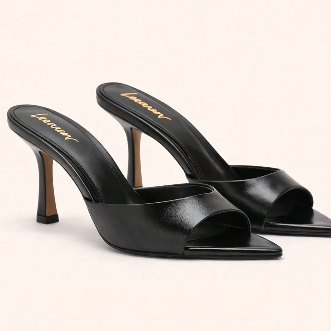 Luxury Pointy Heels- Black