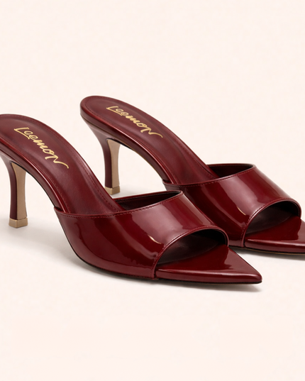 Luxury Pointy Heels- Burgundy