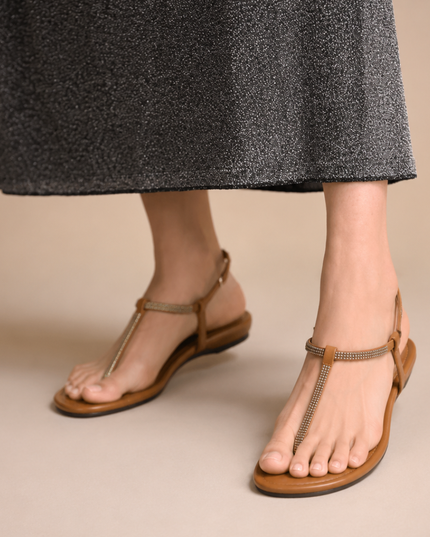 JC Slippers- Brown