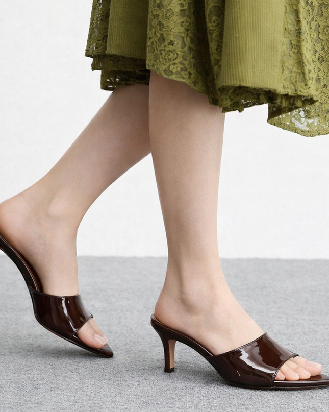 Luxury Pointy Heels- Brown