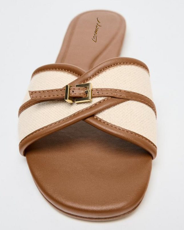 Buckled Chic Flat Sandals