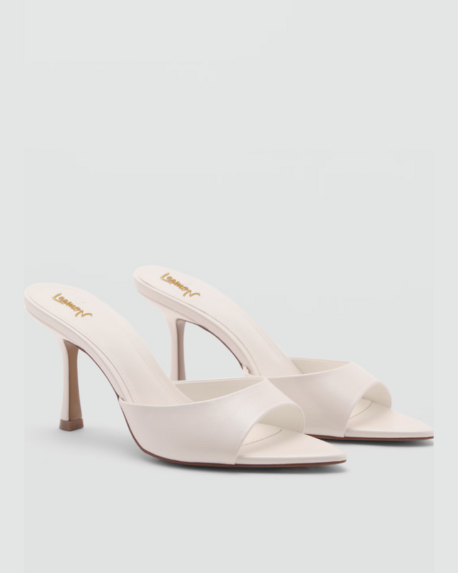 Luxury Pointy Heels- White