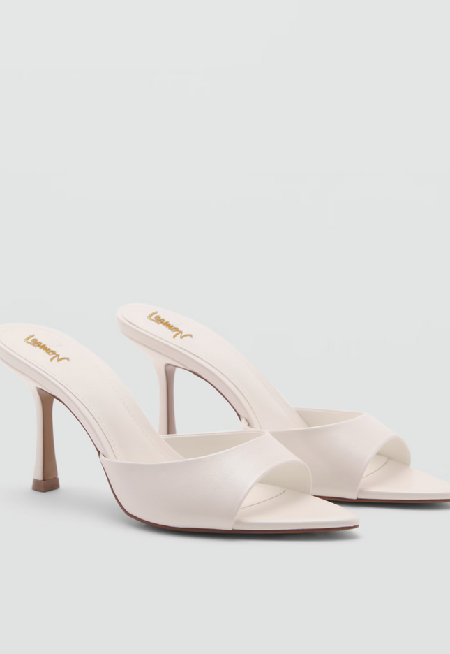 Luxury Pointy Heels- White