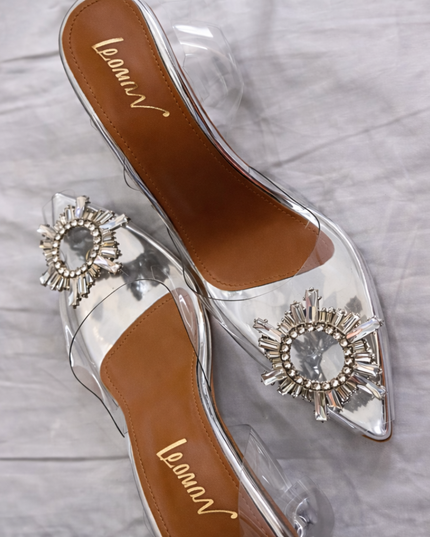 Transparent Strappy Heels