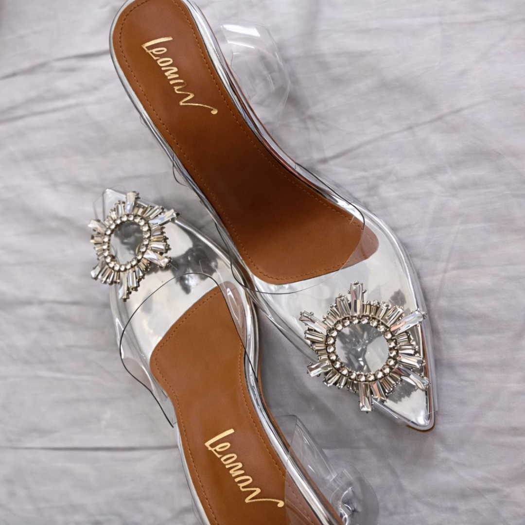 Transparent Strappy Heels