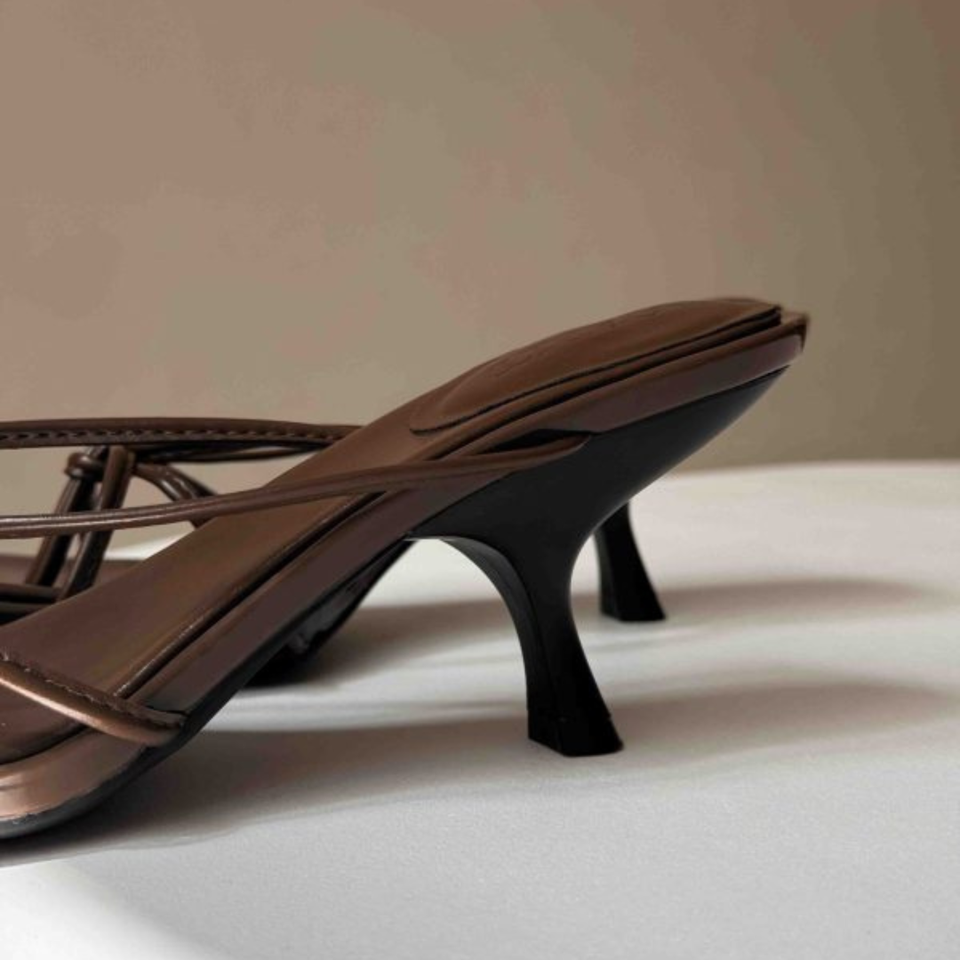 Luxe Knot Mules - Black