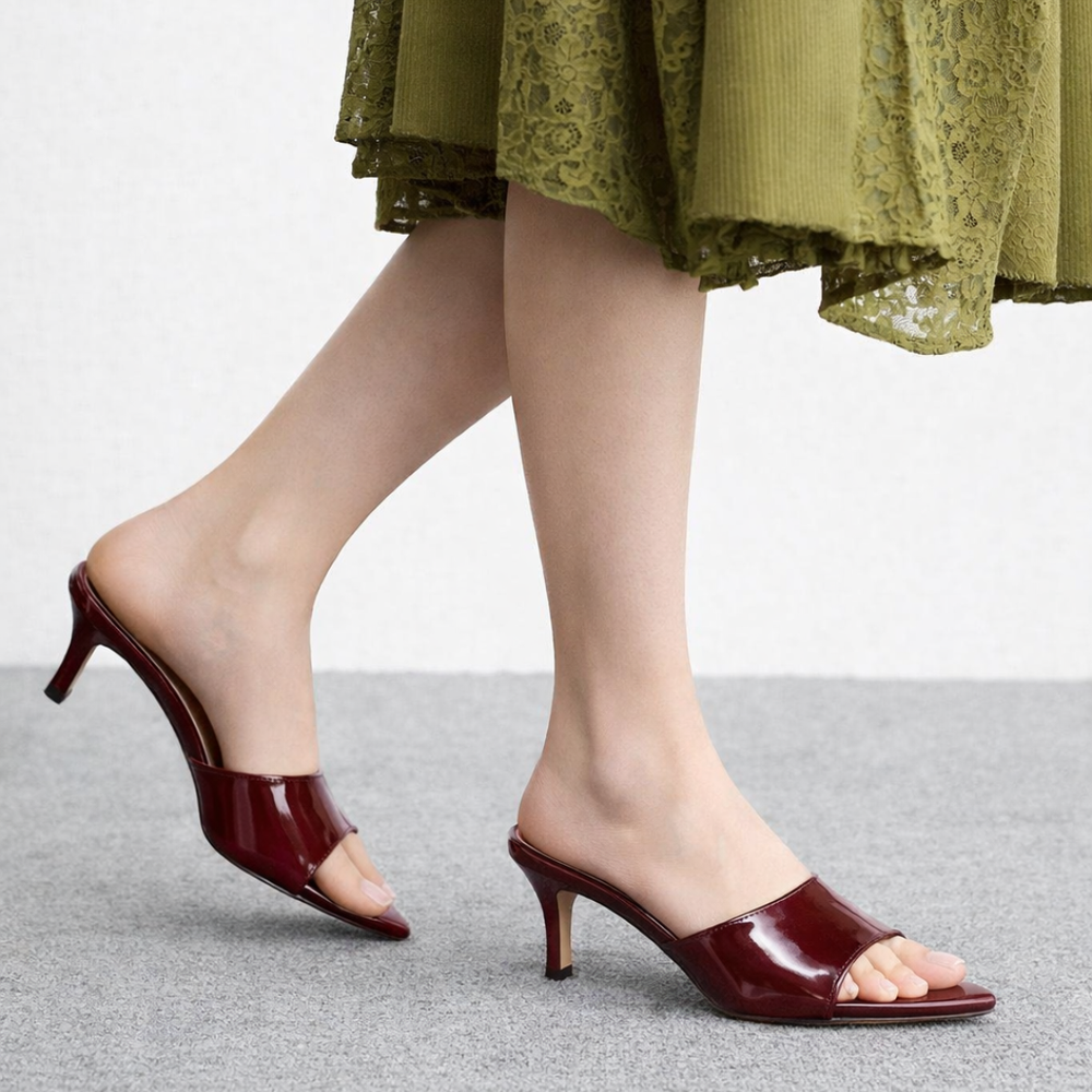 Luxury Pointy Heels- Burgundy
