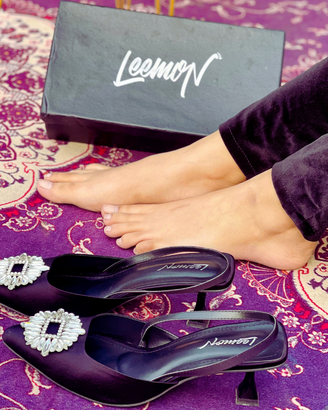 Isabil Luxe Heels- Black