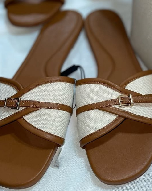 Buckled Chic Flat Sandals