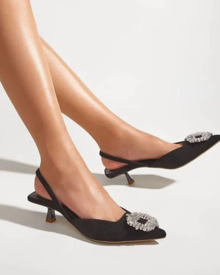 Isabil Luxe Heels- Black