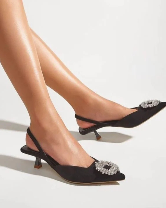 Isabil Luxe Heels- Black