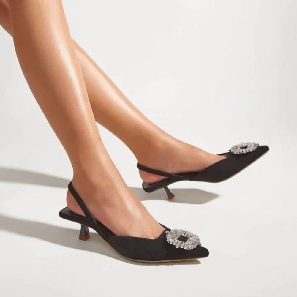 Isabil Luxe Heels- Black
