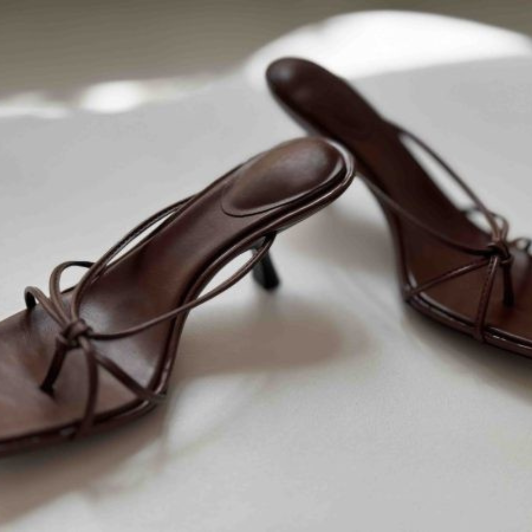 Luxe Knot Mules - Black
