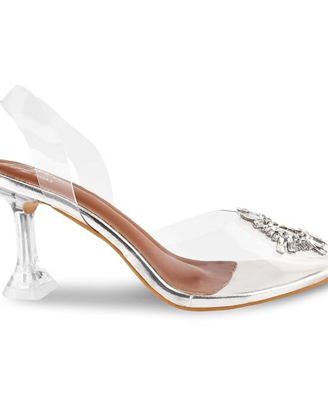 Transparent Strappy Heels
