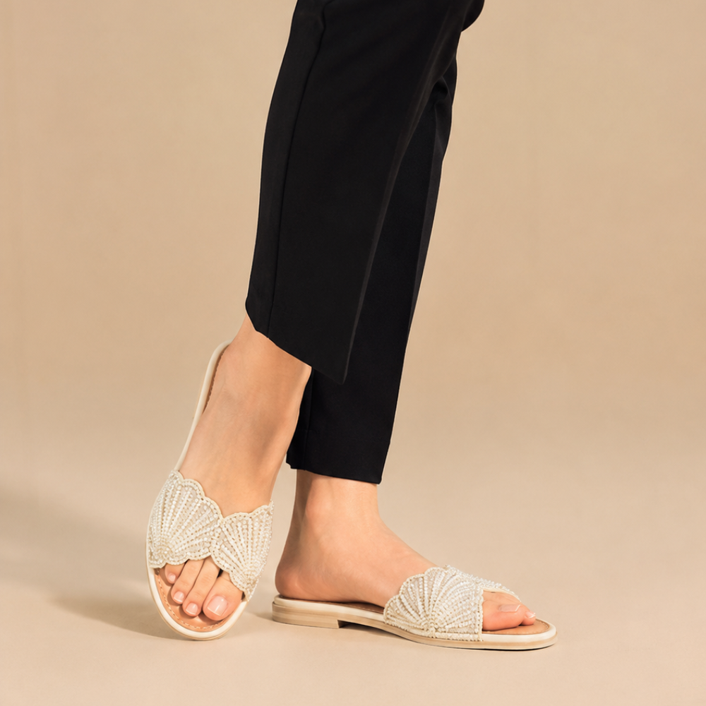 Leemon Floral Pearl Flats