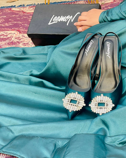 Isabil Luxe Heels- Green