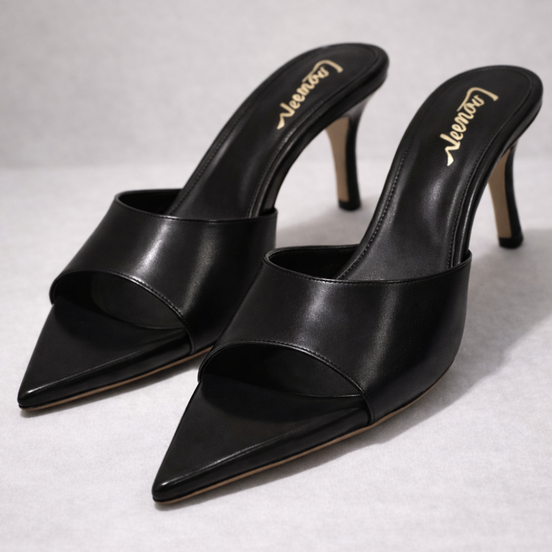 Luxury Pointy Heels- Black