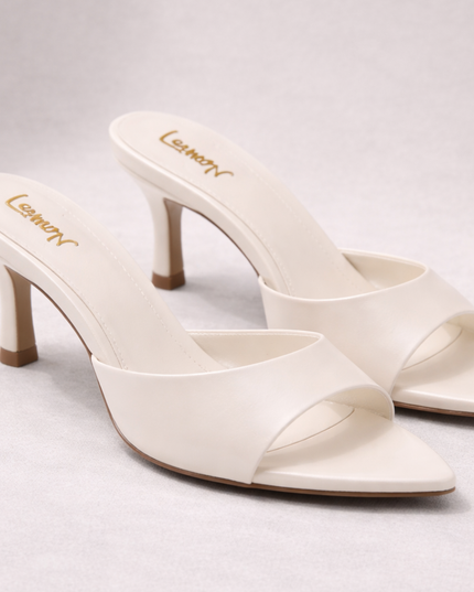 Luxury Pointy Heels- White