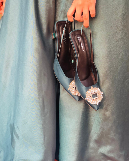 Isabil Luxe Heels- Green