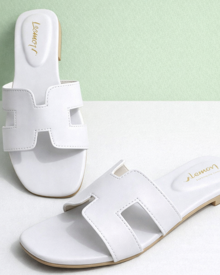 White Serenity Women's Flat Sandal