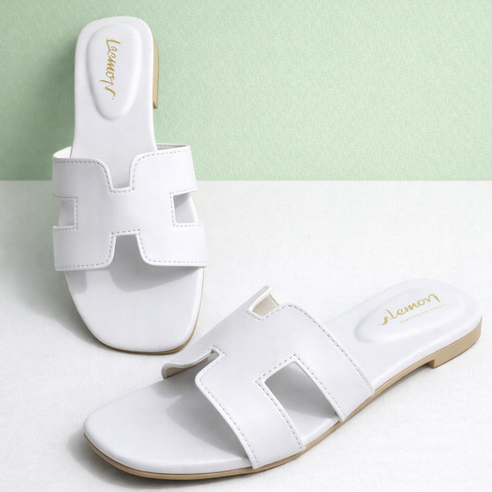 White Serenity Women's Flat Sandal