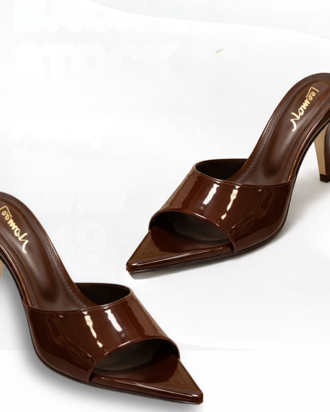 Luxury Pointy Heels- Brown