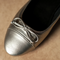 Comfort Bow Ballet Pumps - Silver Leemon Pakistan
