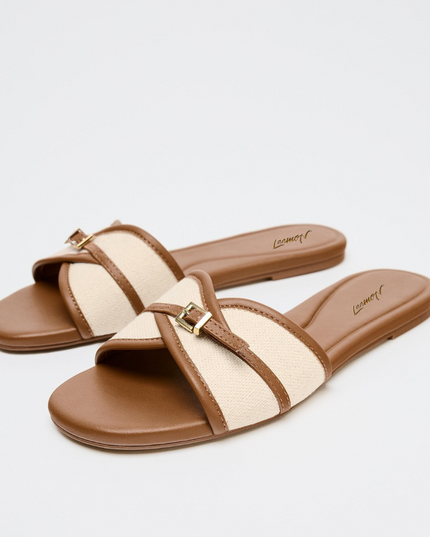 Buckled Chic Flat Sandals