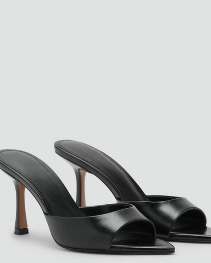 Luxury Pointy Heels- Black Leemon Pakistan