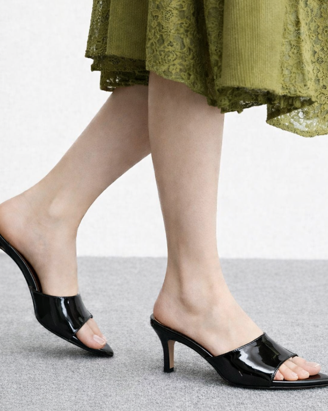 Luxury Pointy Heels- Black