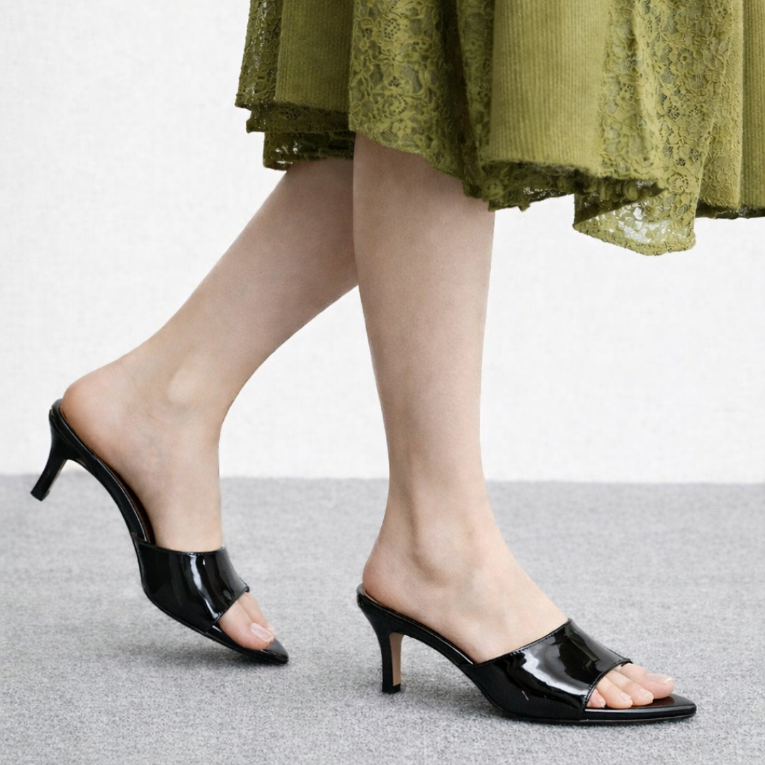 Luxury Pointy Heels- Black